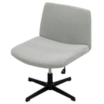 Armless Criss Cross Office Desk Chair Cover Slipcover, Mid Back Wide Chair Protector Stretch Removable ,Stretch Computer Universal  Modern Simplism Style High Back Chair Slipcover