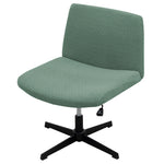 Armless Criss Cross Office Desk Chair Cover Slipcover, Mid Back Wide Chair Protector Stretch Removable ,Stretch Computer Universal  Modern Simplism Style High Back Chair Slipcover