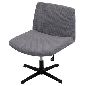 Armless Criss Cross Office Desk Chair Cover Slipcover, Mid Back Wide Chair Protector Stretch Removable ,Stretch Computer Universal  Modern Simplism Style High Back Chair Slipcover