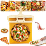 Sliding Pizza Belt Handle Pizza Peel for Perfect Transfer of Pizza Pala Pizza Scorrevole, Not Easy to Stick Easy to Clean High Temperature Resistant Easy to Use, Suitable for Indoor and Outdoor Ovens