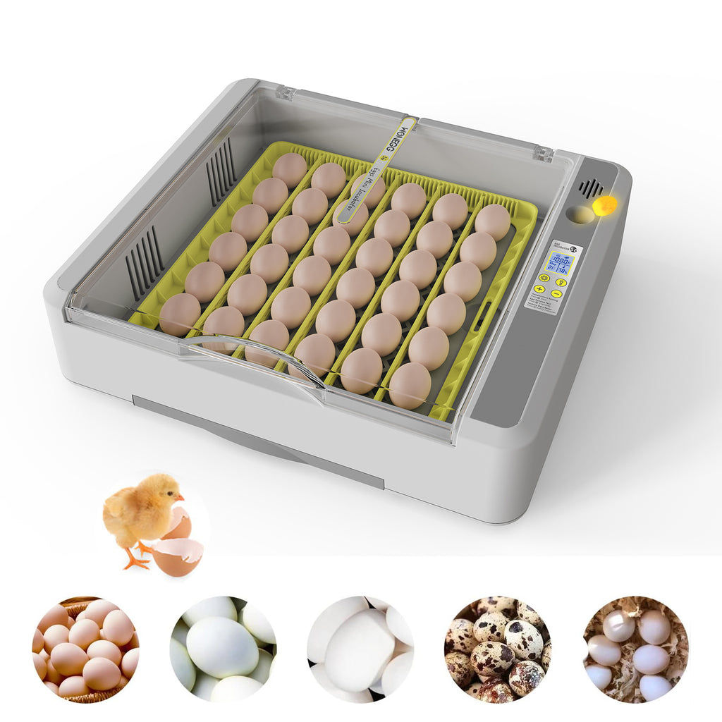 Egg Incubator 36 Eggs Fully Automatic Digital Poultry Hatching Machine Temperature Control & Automatic Egg Turner Egg Incubator for Hatching Chicks for Chickens Ducks Goose Birds
