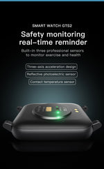 GTS2 1.69'' Waterproof Smart Watch Health monitor with 16 Sport Modes Music Control 45 Days Long Standby