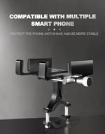 Bicycle Phone Mount with 360° Adjustable Free Rotation Anti-Shake for Motorcycle Scooter Mountain Bike Phone Holder