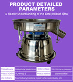 90W Electric Automatic Flour Sifter Shaker Vibrating Sieve Machine for Granule Powder Grain 1680 r/min