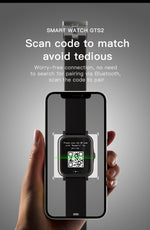 GTS2 1.69'' Waterproof Smart Watch Health monitor with 16 Sport Modes Music Control 45 Days Long Standby