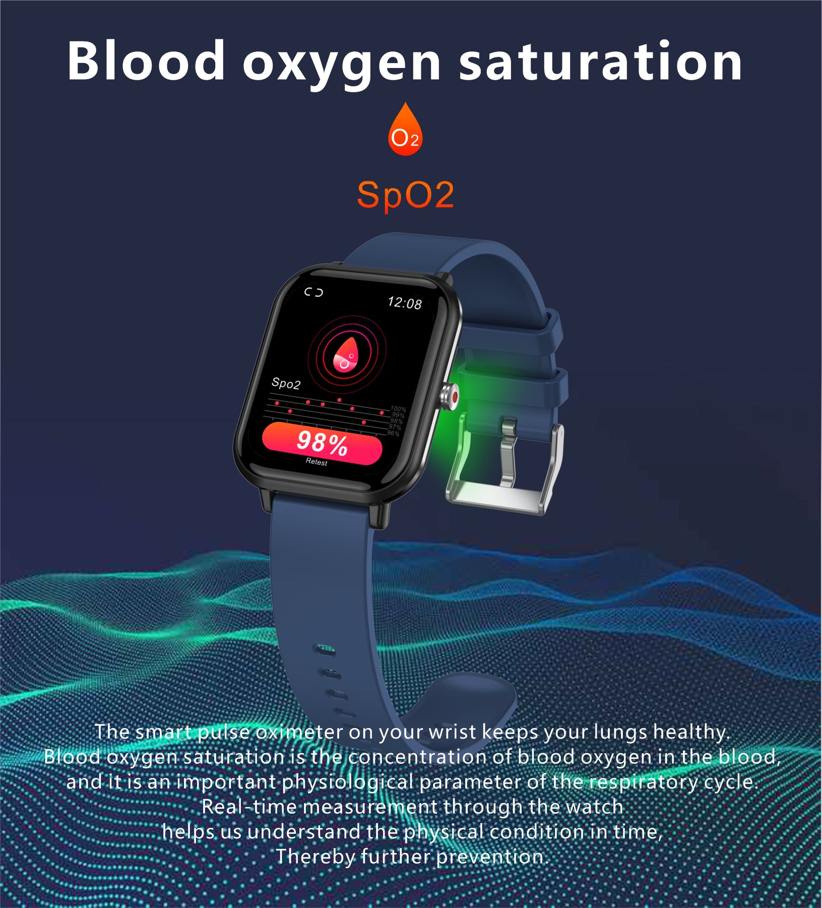Smart Watch for Men Women with Heat Rate Sleep Blood Pressure Monitor IP68 Waterproof Fitness Tracker of 24 Sports Modes