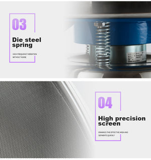 90W Electric Automatic Flour Sifter Shaker Vibrating Sieve Machine for Granule Powder Grain 1680 r/min