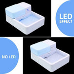 1.8L LED + UV Sterilization Automatic Pet Water Fountain 12V Pet Water Dispenser Drinking Filter Bowl for Dogs Cats