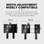 Bicycle Phone Mount with 360° Adjustable Free Rotation Anti-Shake for Motorcycle Scooter Mountain Bike Phone Holder