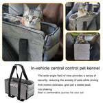 Dog Console Car Seat Pet Dog Car Seat on Console Armrest Dog Cat Booster Seat on Car Armrest Travel Bag for Small Dogs Cat