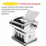 110V Pasta Maker Roller Machine Electric Dumpling Skin Noodle Machine (1 2 3 4 Knife)