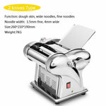 110V Pasta Maker Roller Machine Electric Dumpling Skin Noodle Machine (1 2 3 4 Knife)