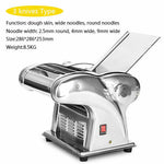 110V Pasta Maker Roller Machine Electric Dumpling Skin Noodle Machine (1 2 3 4 Knife)