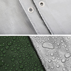 Waterproof tarpaulin PE protective tarpaulin with eyelets anti-UV tear-resistant truck tarpaulin multi-purpose cover for garden furniture pool trampoline car