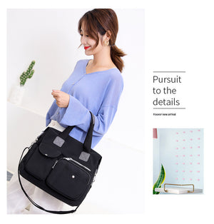 Lightweight Travel Bag with Waterproof Nylon Large Capacity Multi-Pocket Compartment for School Fitness Trip