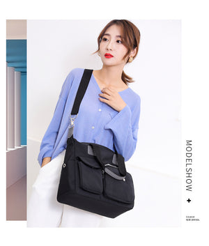 Lightweight Travel Bag with Waterproof Nylon Large Capacity Multi-Pocket Compartment for School Fitness Trip