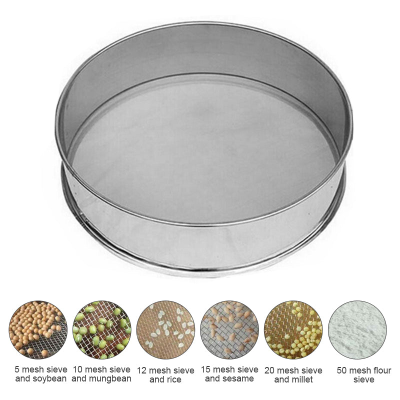 90W Electric Automatic Flour Sifter Shaker Vibrating Sieve Machine for Granule Powder Grain 1680 r/min