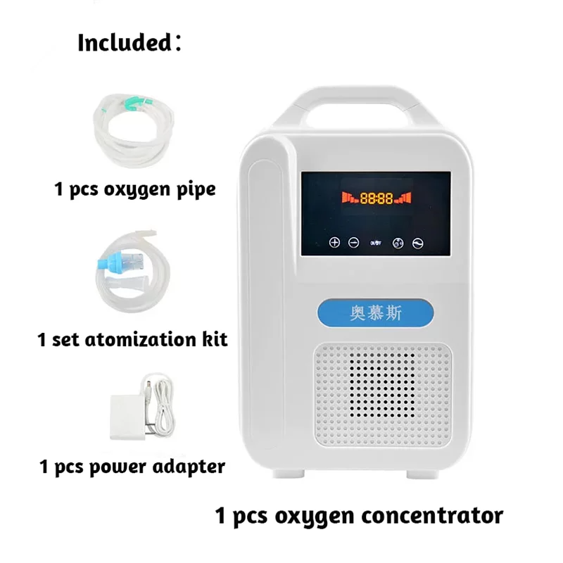 1L Portable Oxygen Concentrator O2 Generator MINI Oxygen Machine For Home and Travel