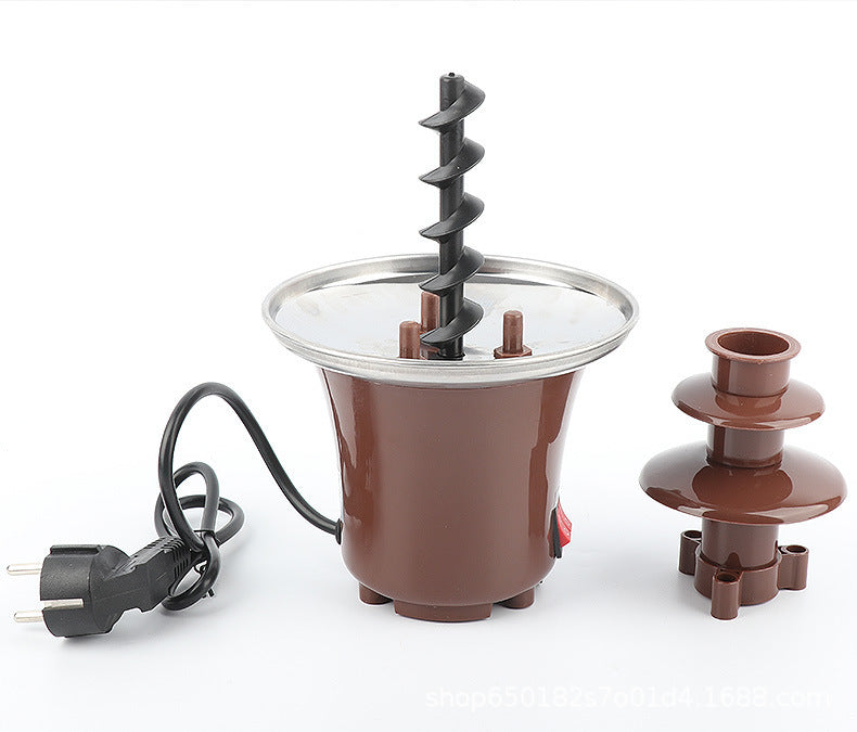 3-Tier Chocolate Fondue Fountain, Half-Pound Capacity, Easy to Assemble