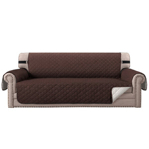 (3 seaters) water-resistant sofa cover, non-slip couch cover with elastic straps, armchair cover, soft quilted seat for dogs and pets