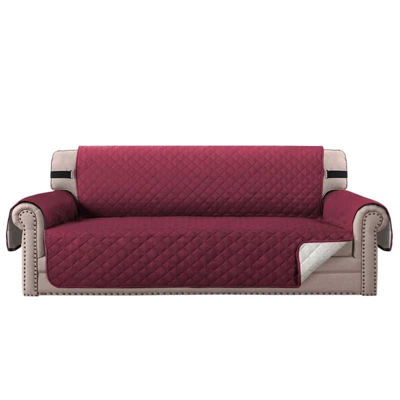 (3 seaters) water-resistant sofa cover, non-slip couch cover with elastic straps, armchair cover, soft quilted seat for dogs and pets