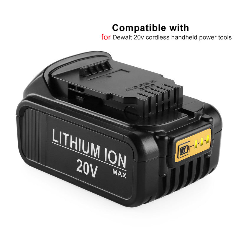 20V 6000mAh Lithium Ion Replacement Battery for DeWalt 18V DCB184 DCB200 DCB182 DCB180 DCB181 DCB182 DCB201 DCB206 L50