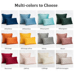 2 PCS Throw Pillow Covers with Pom-poms Soft Plush Velvet Decorative Luxury Style Cushion Case Pillow Shell for Sofa Bedroom, 12 Colors