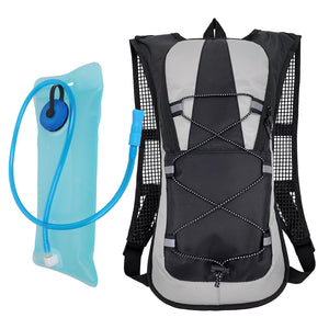 Climbing backpack with 2L water bladder, backpack water bag for camping hiking cycling running climbing cycling