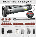 ZHIPU 6-Stalls Multi-Function Trimming Electric Shovel Hole Cutting Machine Woodworking Trimming Tool Cutting Machine