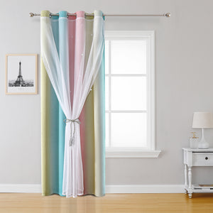 Star Curtain Star Blackout Curtain Bedroom Living Room Blackout Curtains Colorful