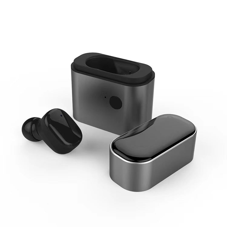 Mini Bluetooth Earbud, Single Wireless Car Headphone with 2 Hour Playtime, Mic, for iPhone Android