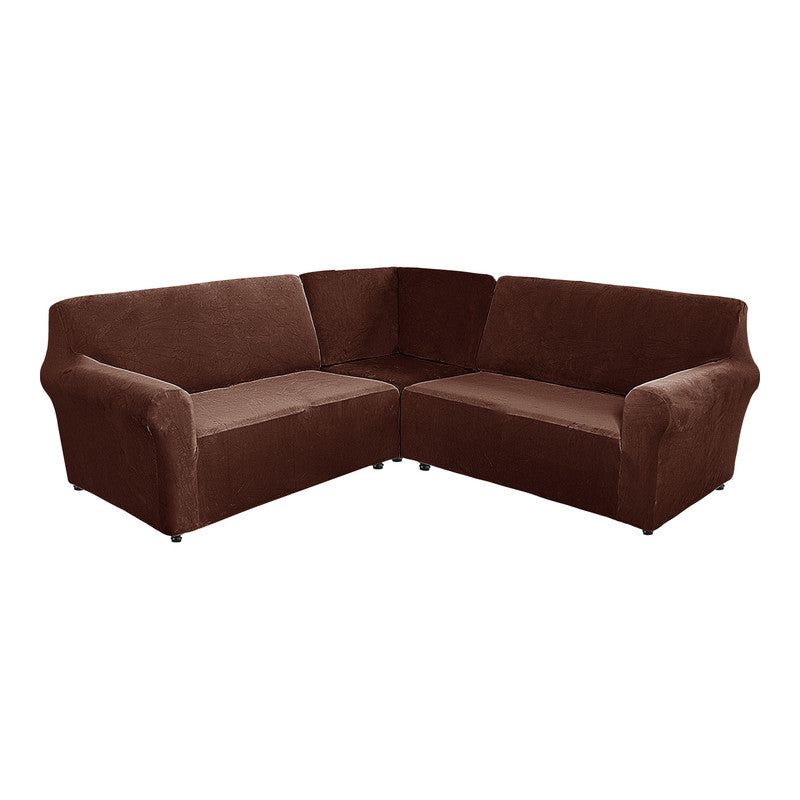 5 Seater L Shape Velvet Sofa Cover Velvet L Shaped Sofa Cover Washable Sofa Cover