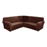 5 Seater L Shape Velvet Sofa Cover Velvet L Shaped Sofa Cover Washable Sofa Cover