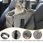 Dog Console Car Seat Pet Dog Car Seat on Console Armrest Dog Cat Booster Seat on Car Armrest Travel Bag for Small Dogs Cat