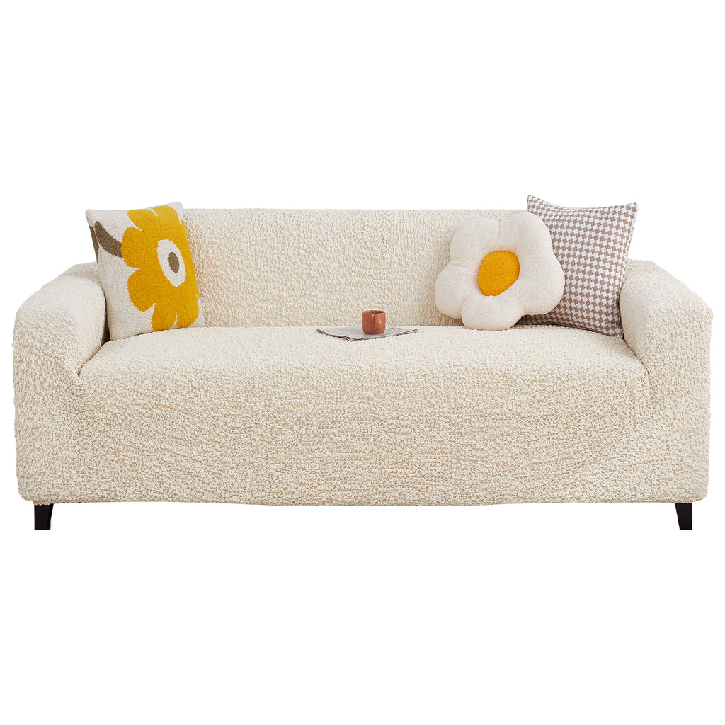 Stretch Sofa Cover, Jacquard 3D Collection stretch sofa cover, one-piece form-fitting washable slipcover