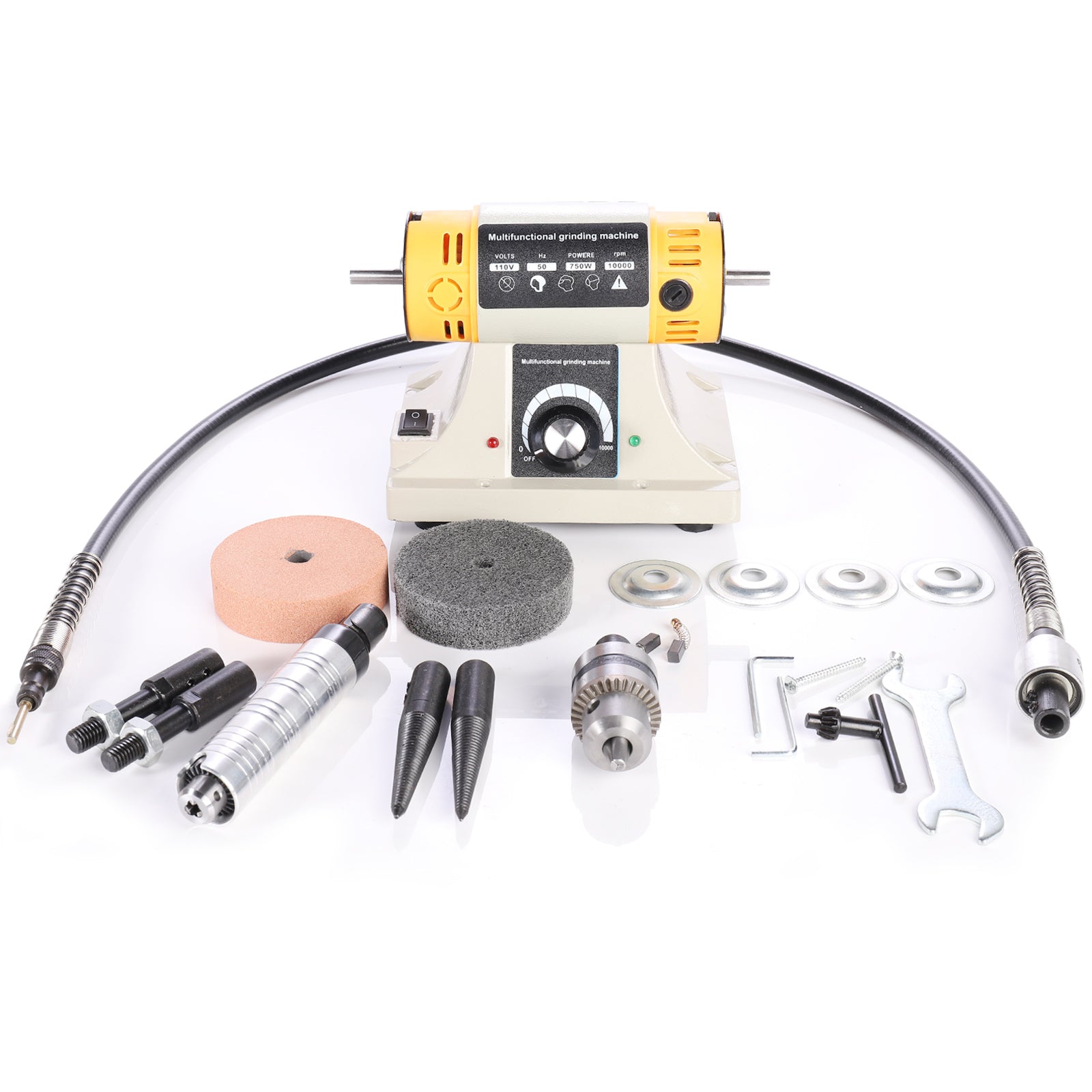 350W Mini Table Saws Polisher Multifunction Jewelry Rock Bench Grinding Machine 0-10000r/min