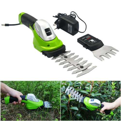 New 7.2V Rechargeable Cordless Hedge Trimmer Shrubber Shear Grass Brush Cutter