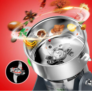 220V  Electric Grain Grinder Mill for Coffee Healthy Grains Gluten-Free Flours 2000g