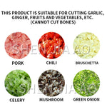 110V Commercial Food Processor 1350RPM/600W  Electric Food Cutter Stainless Steel Food Processor Perfect for Vegetables Fruits Grains Peanut Ginger Garlic