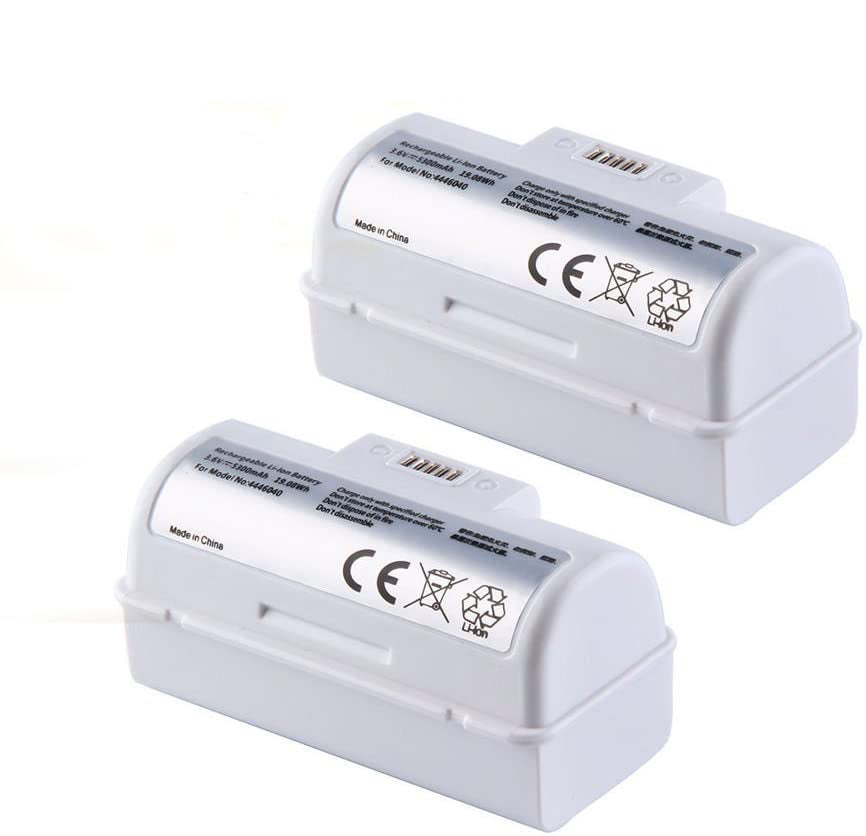 2 PACK High Capacity 3.7V 5300mAh Replacement Li-ion Battery Compatible with iRobot Braava Jet 240 241 244