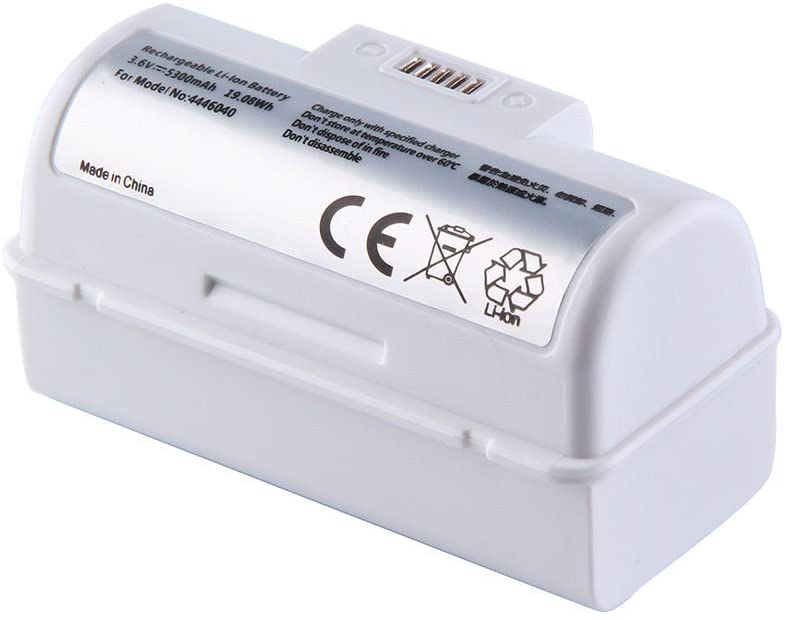 2 PACK High Capacity 3.7V 5300mAh Replacement Li-ion Battery Compatible with iRobot Braava Jet 240 241 244