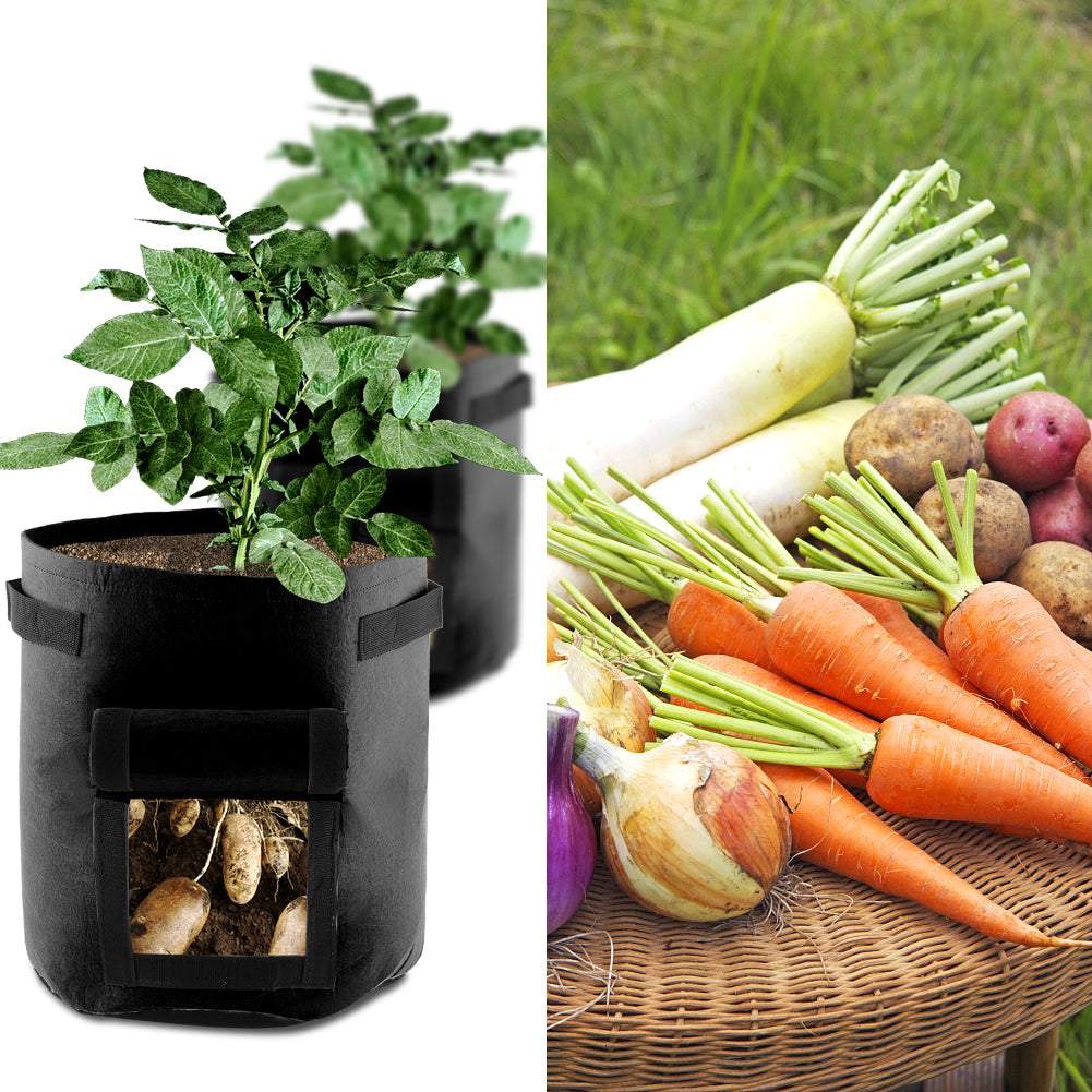 2 PCS Grow Planter Bags Garden Planting Pots for Potato Vegetables Growing Healthy