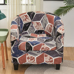 Stretch Couch Slipcover Printed Club Chair Slipcover Geometric Pattern Tub Chair Slipcover Bucket Chair Full Slipcovers