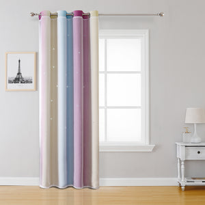 Star Curtain Star Blackout Curtain Bedroom Living Room Blackout Curtains Colorful