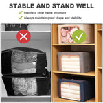 2Pack Clothes Storage Bags Large Capacity Foldable Organizer Dust-Proof and Moisture-Proof for Comforters Blankets Bedding, 24/66L