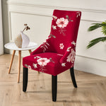 Stretch Wingback Chair Slipcover with Arms Accent Side Chair Cover Printed Sloping Armchair Cover Arm Chair Protector Cover