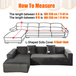 Corner sofa cover L-shaped sofa cover with armrests, Elastic sofa cover, sofa cover with armrests