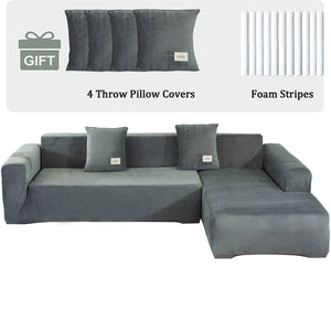 Corner sofa cover L-shaped sofa cover with armrests, Elastic sofa cover, sofa cover with armrests