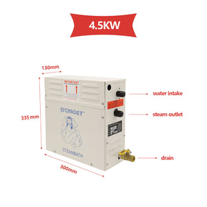 4.5KW Sauna Machine Steamer Spa Generator Sweat Room Equipment Steam Generator