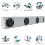 Ionizing Air Blower Static Eliminator Fan Antistatic Ionizer Industrial Overhead Bracket 2/3/4/5 Fans